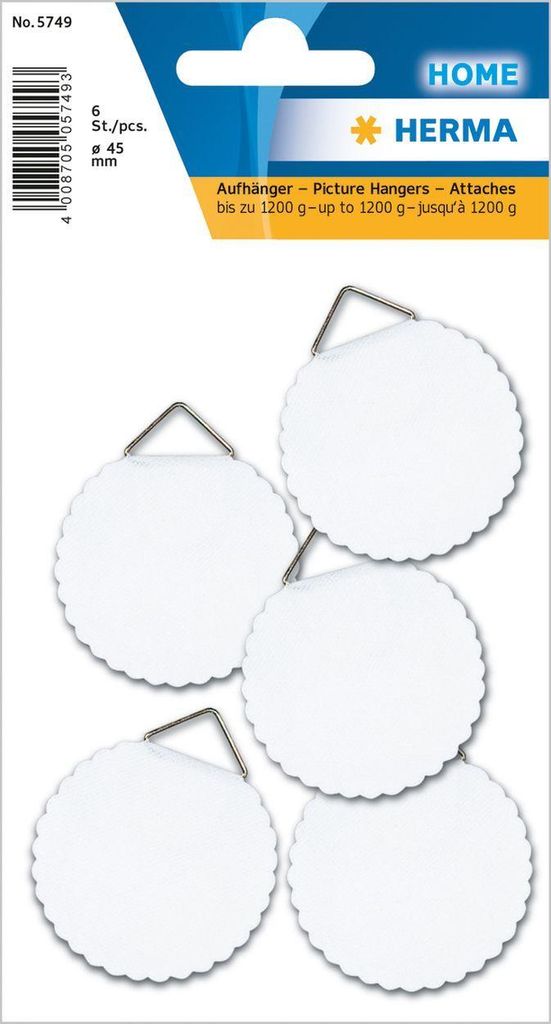HERMA ganci per quadri da 45 mm, solubili in acqua, Immagine del prodotto 