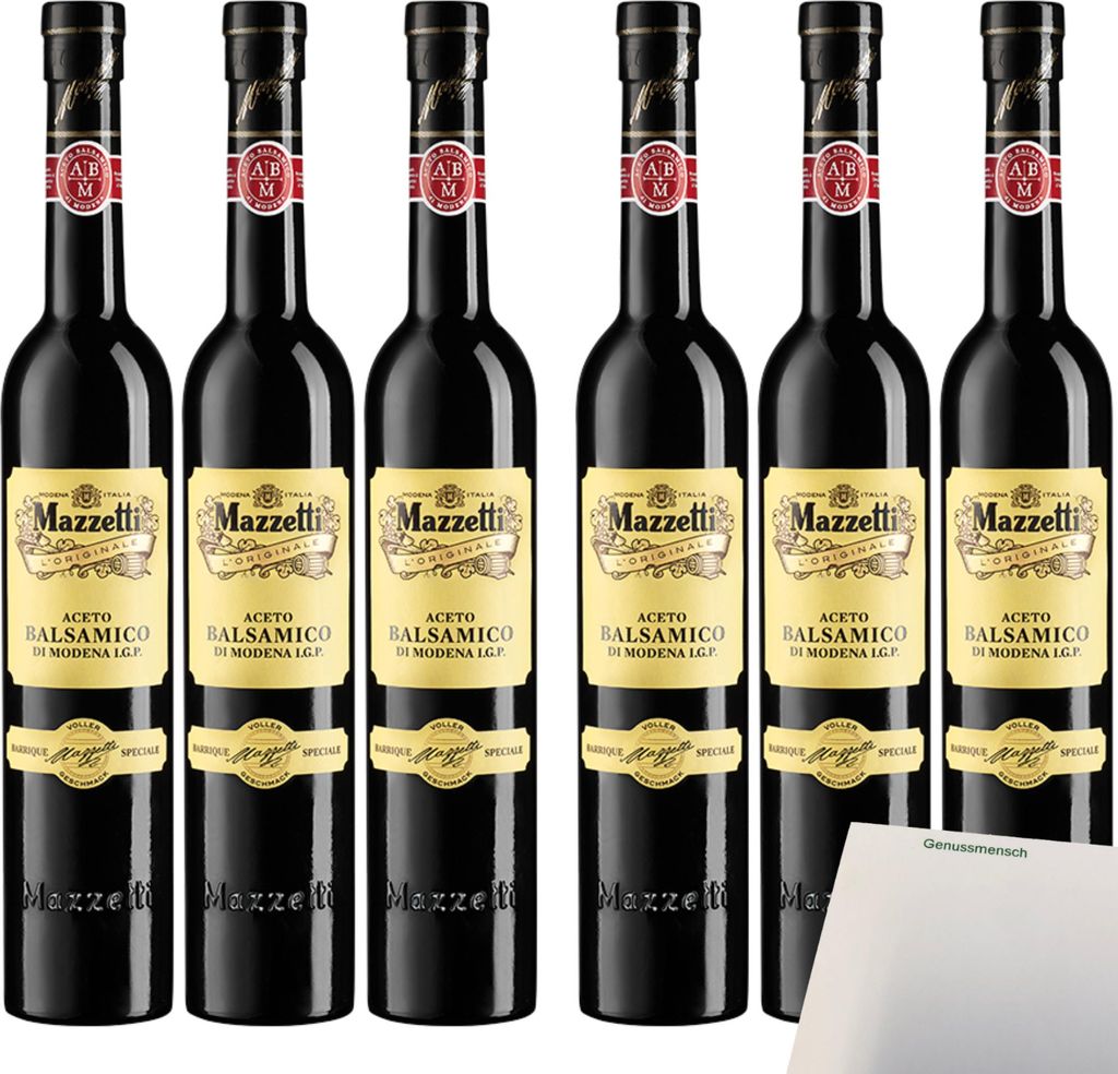 Mazzetti Aceto Balsamico Di Modena VPE (6x500ml Flasche) + usy Block