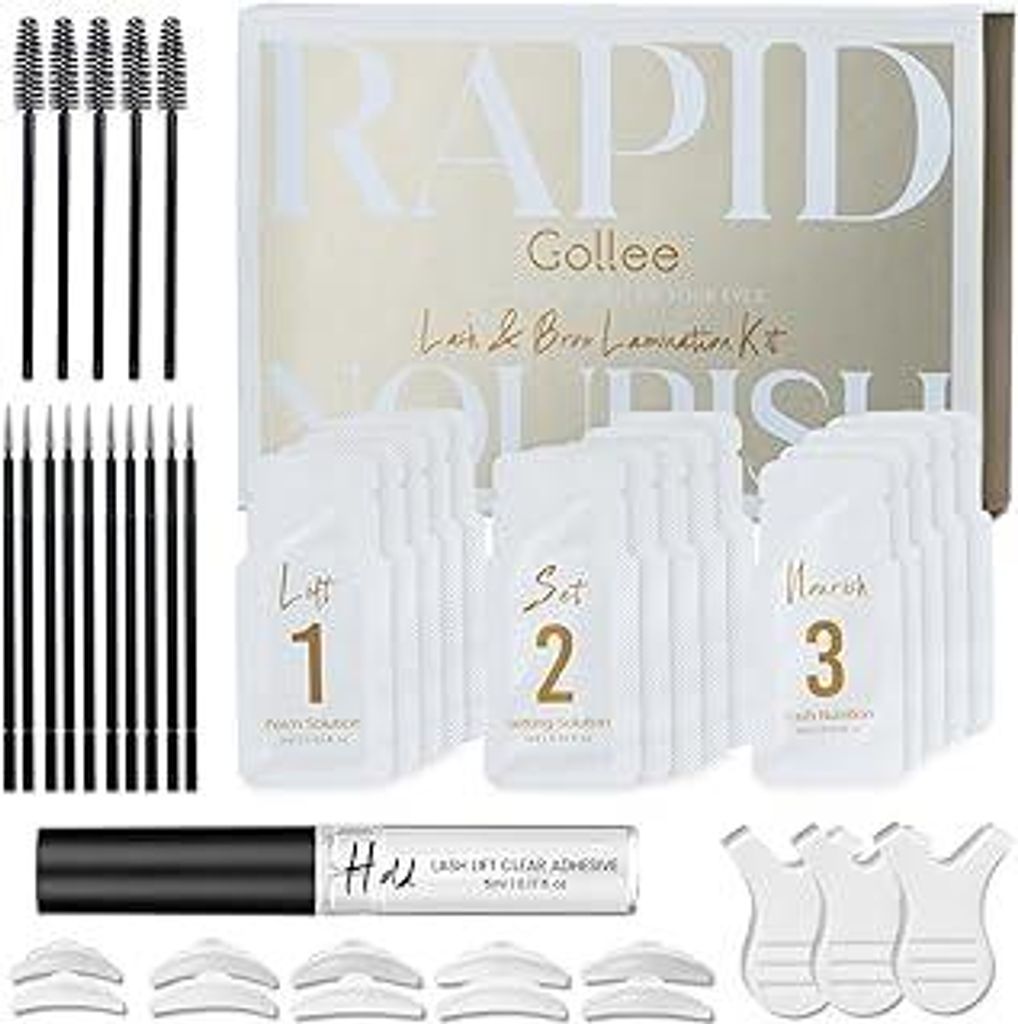 Wimpernlifting-Set, Lash Lift Kit, 5 Größen Augenbrauen Lifting Set Professionell Wimpern Lifting Wimpernlifting Kit, Geeignet Für den Salon- un...