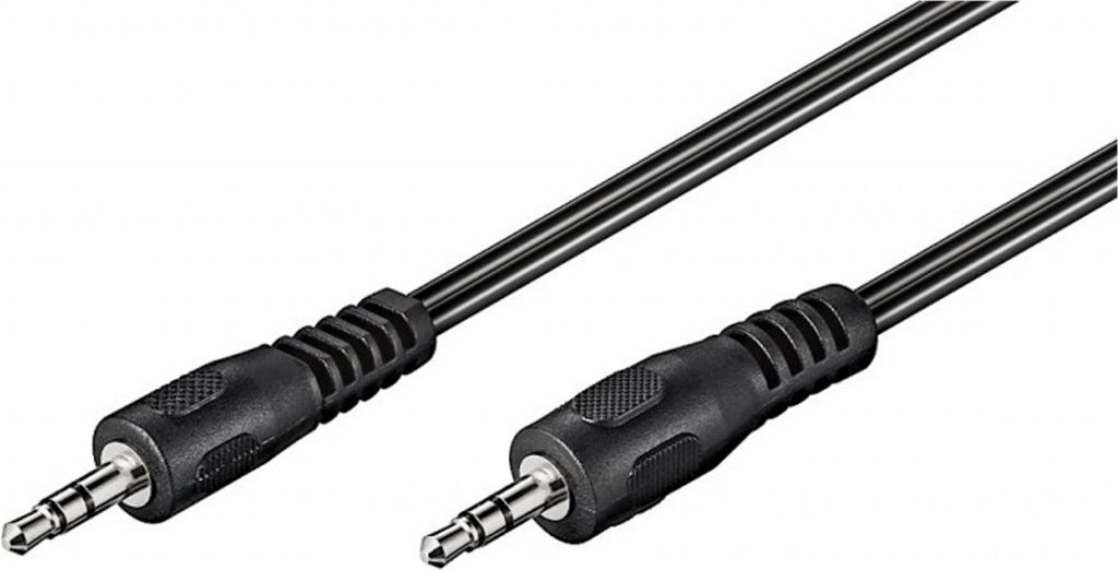 Goobay 50019 AVK 119-150 Audiokabel 2x 3.5mm Stereo Stecker 1.5m schwarz
