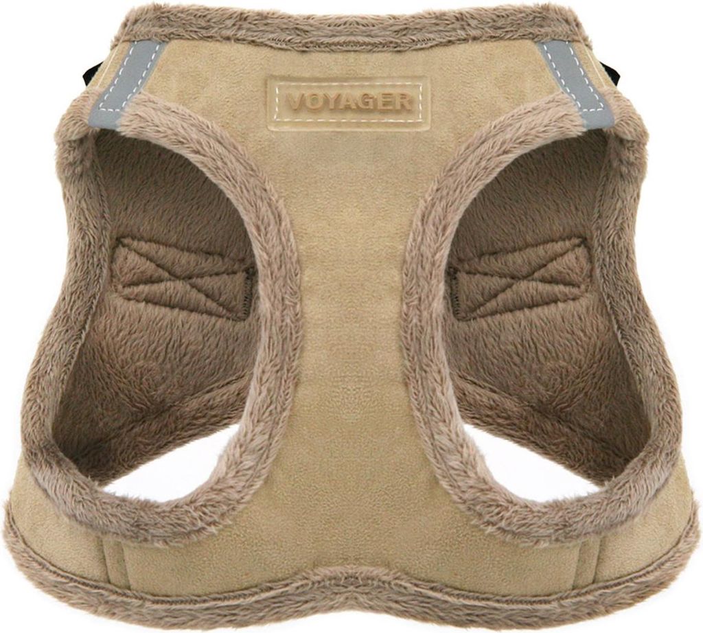 Voyager Step-In Plüsch-Hundegeschirr by Best Pet Supplies - Step-In-Westengeschirr für kleine und mittelgroße Hunde, Weicher Plüsch, Latter, si...