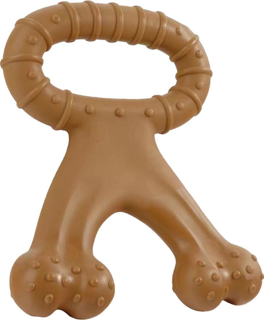 Hunde knirschen mit den Zähnen und ziehen an Spielzeug