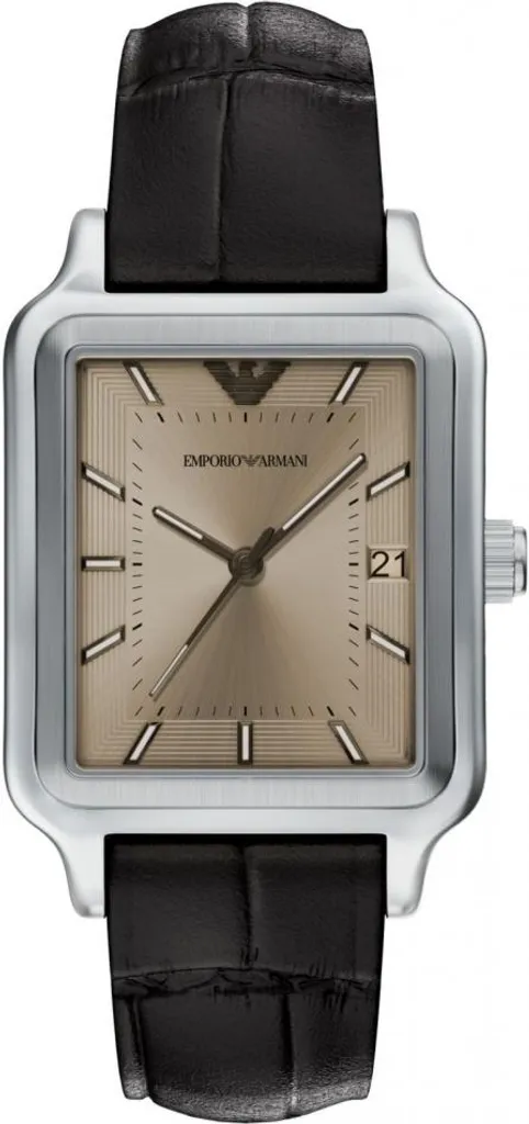 Montre Homme Emporio Armani AR11756 Chronographe Cuir Marron et Acier