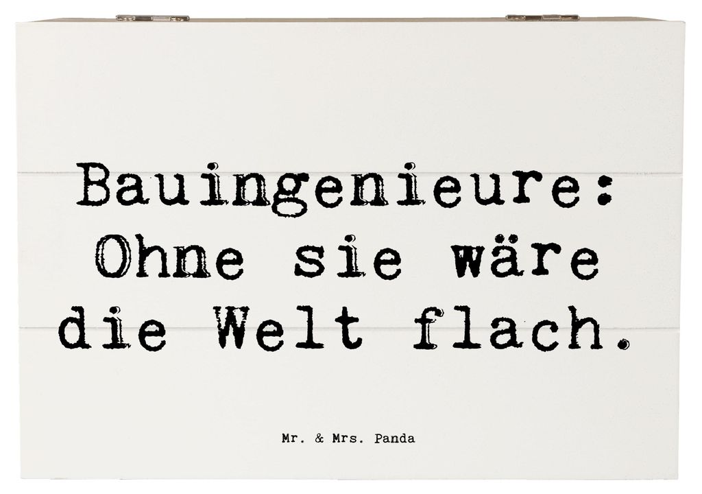 Mr. & Mrs. Panda Geschenkbox Spruch Bauingenieur Held 22 x Produktbild 