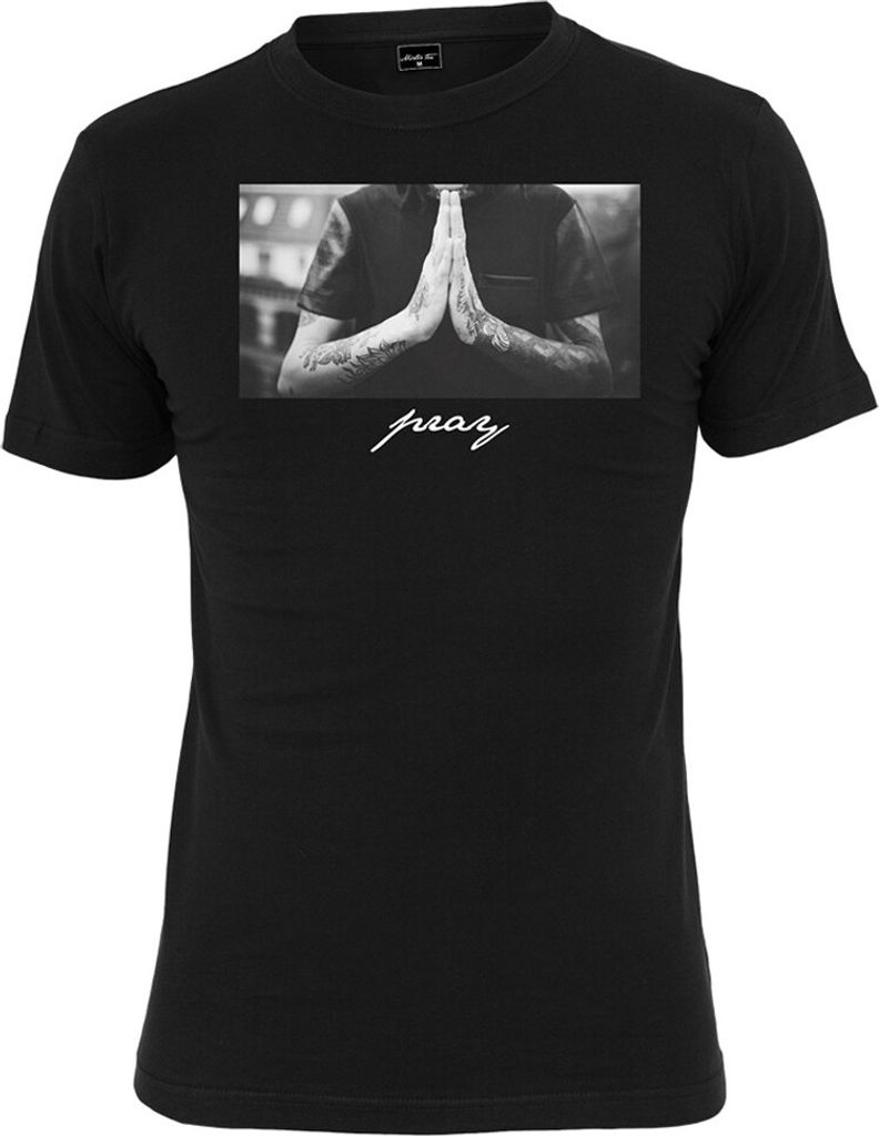 Mister Tee Shirt - PRAY Tee schwarz - S