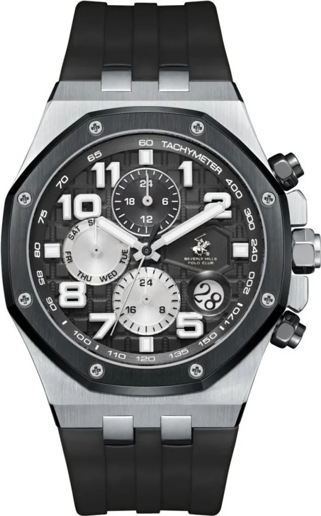 Montre Homme Noire Lisible et Robuste - Fini les Rayures avec Beverly Hills