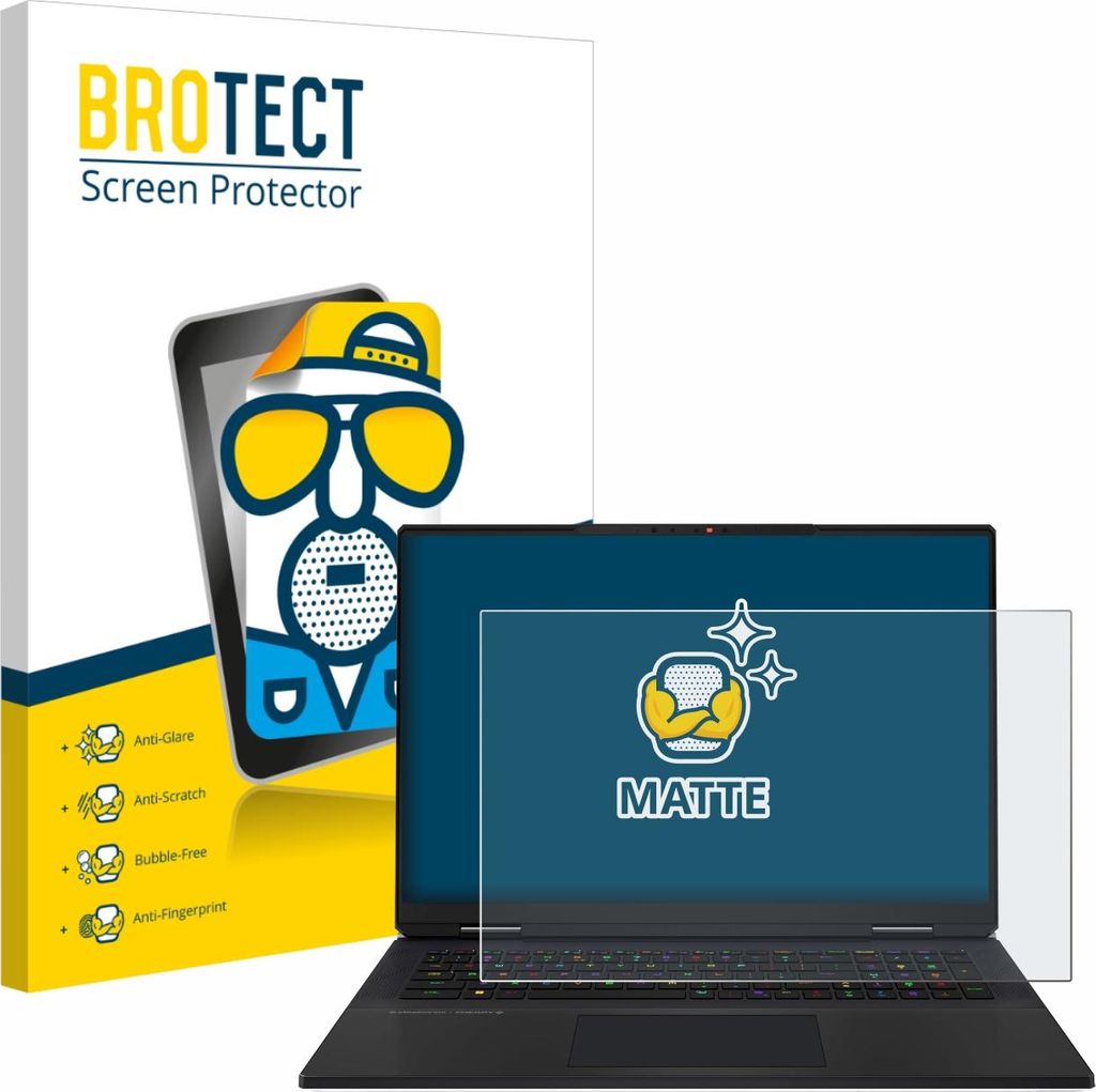 BROTECT Schutzfolie für MSI Titan 18 HX AI 2025 Displayschutz Displayschutzfolie Folie Matt Entspiegelungsfolie