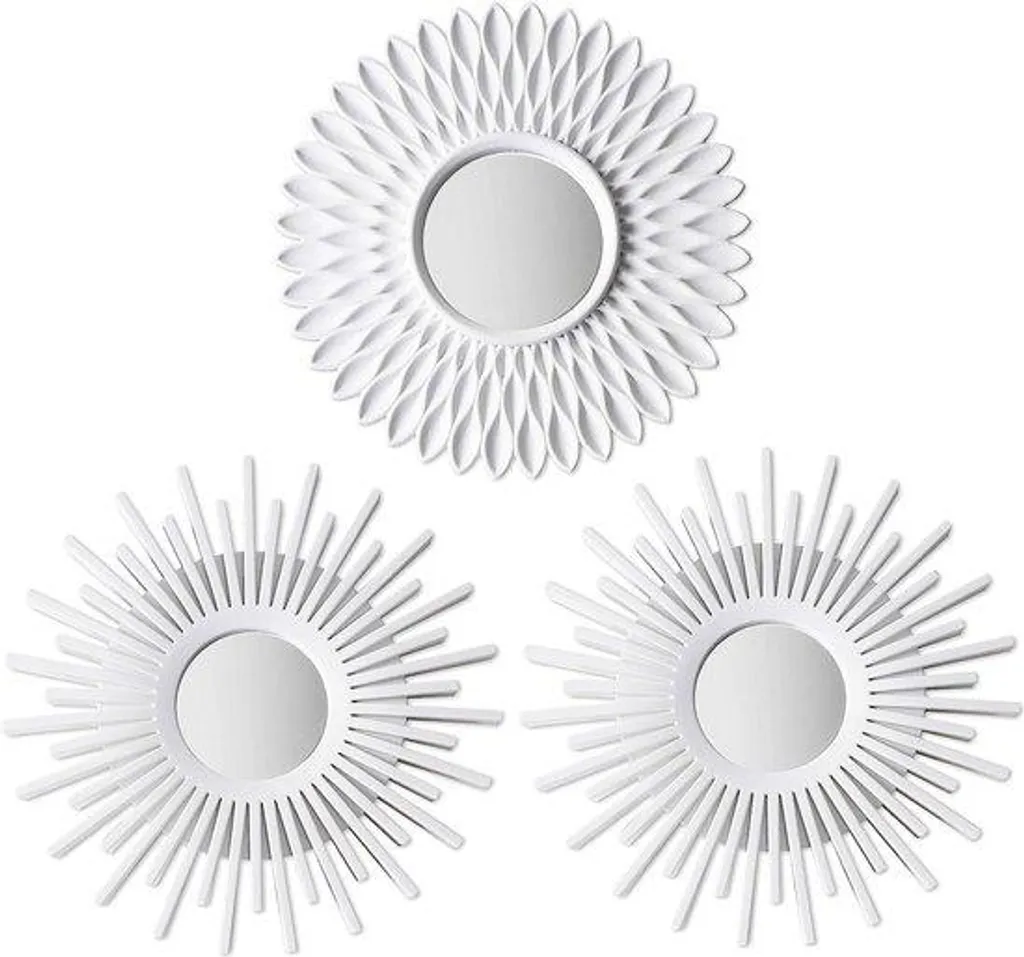 Miroirs muraux ronds lot de 3 pour agrandir salon et décorer chambre