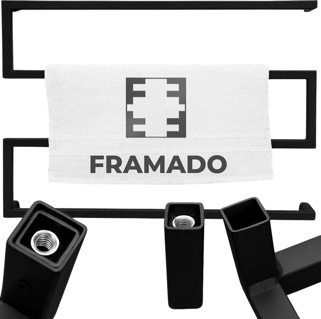 FRAMADO, Handtuchhalter Badezimmer Wand, Metall, 70x7x50cm, Produktbild 