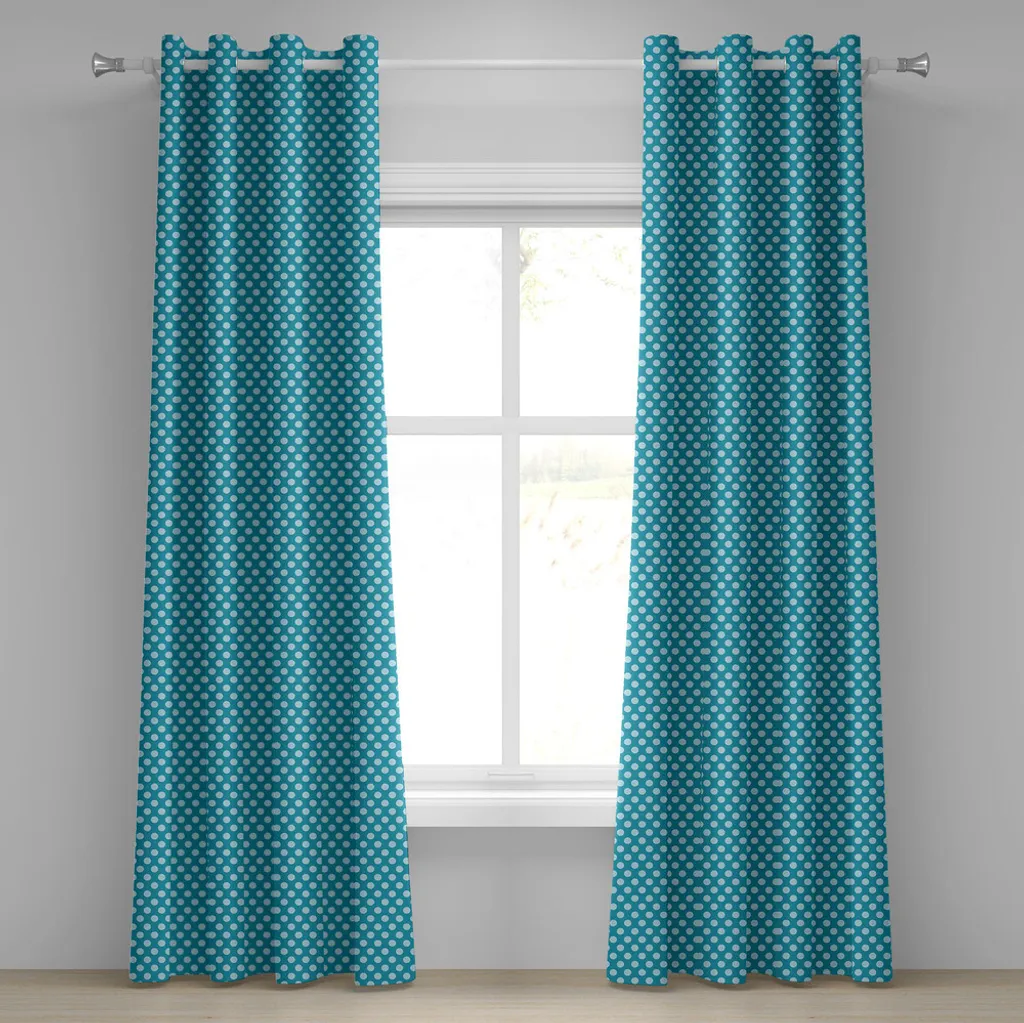 Paire de rideaux bleu sarcelle pour créer une ambiance zen et chic