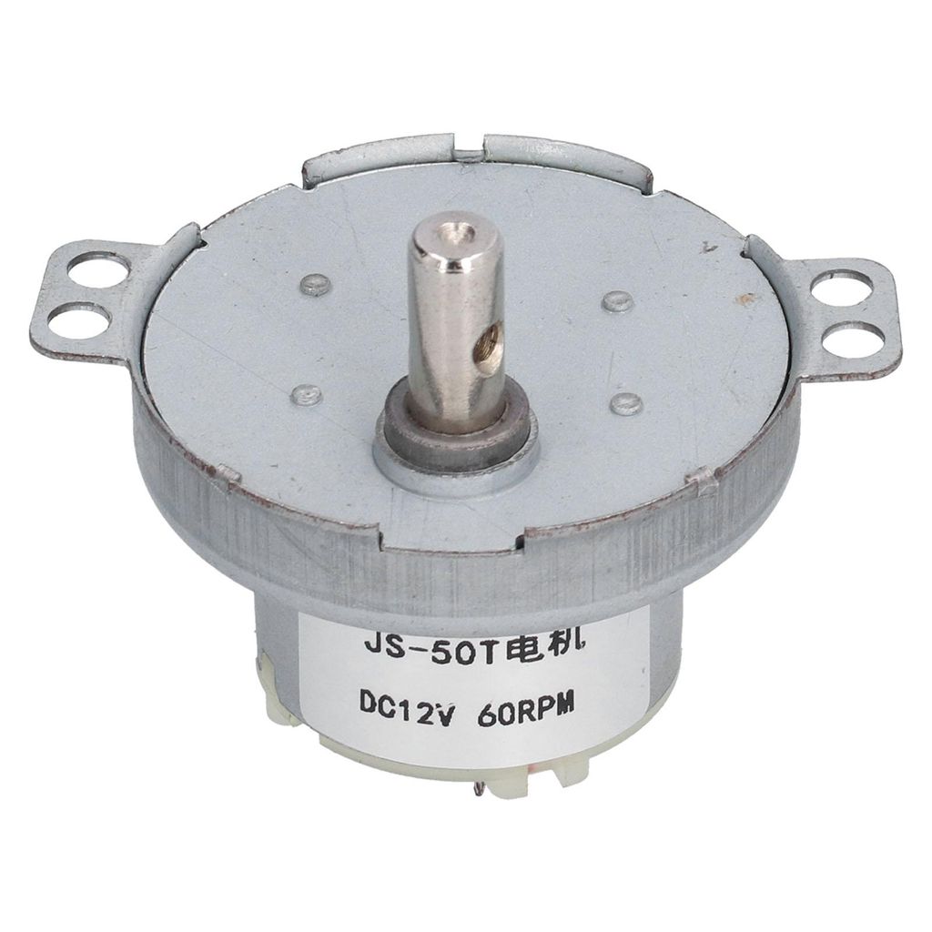 Getriebemotor JS‐50T – 12V DC Motor mit Untersetzungsgetriebe, 60 U/min – für Industrie, Steuerungstechnik & Gerätebau