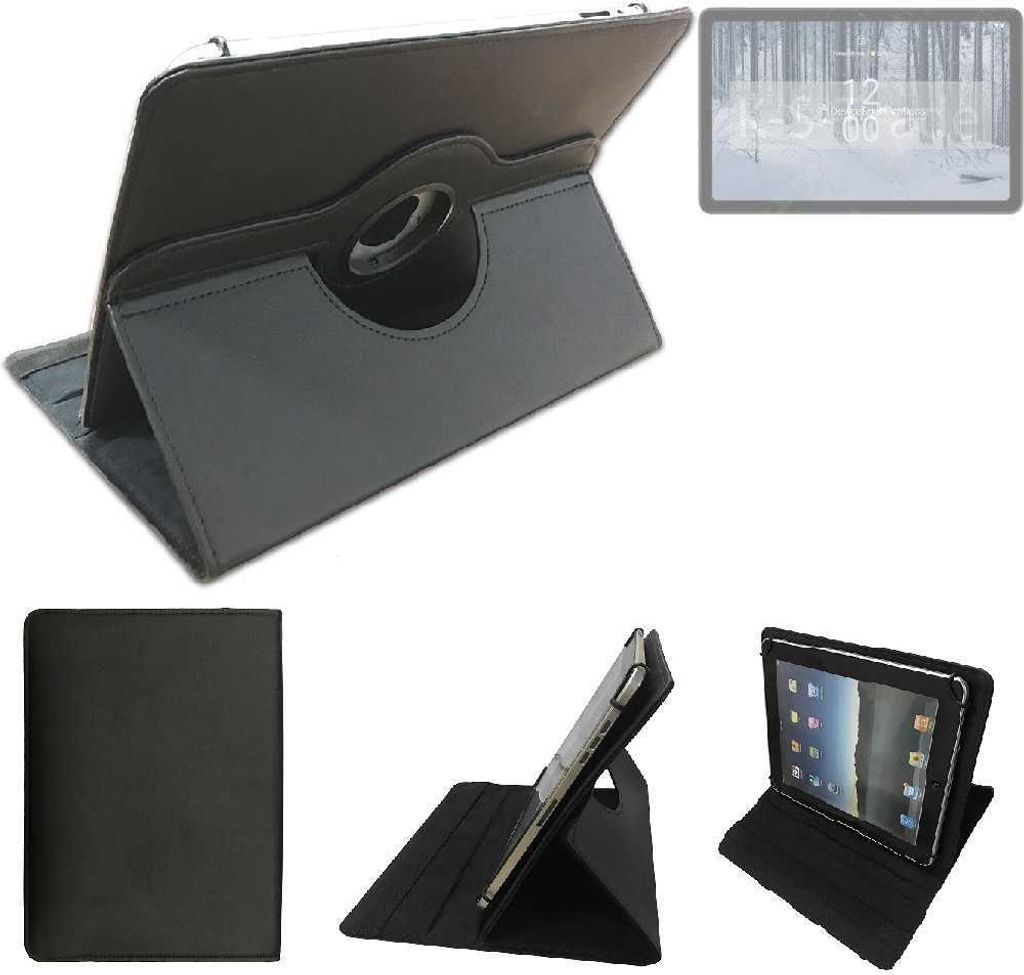 High quality kompatibel mit Nokia T21 Wi-Fi Schutz Hülle 360° Tablet Case Schutzhülle Flip Cover schwarz. Tablet Hülle drehbar Standfunktion