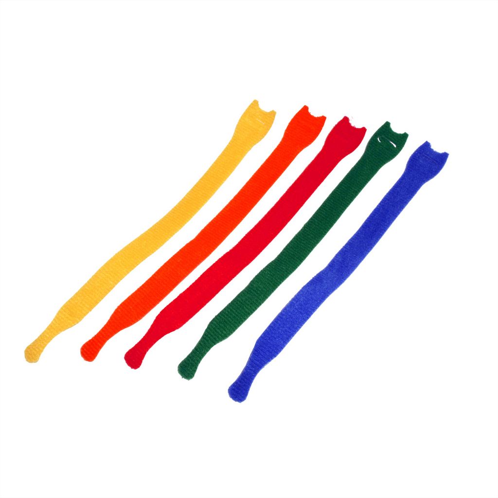 VELCRO ONE-WRAP Wiederverwendbare Klettstreifen, ONE-WRAP Streifen 12mm x 20cm x 5 Multi
