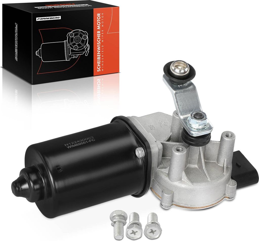 Frankberg 1x Wischermotor Scheibenwischermotor Vorne für VW Golf Audi A3 Skoda Seat Leon