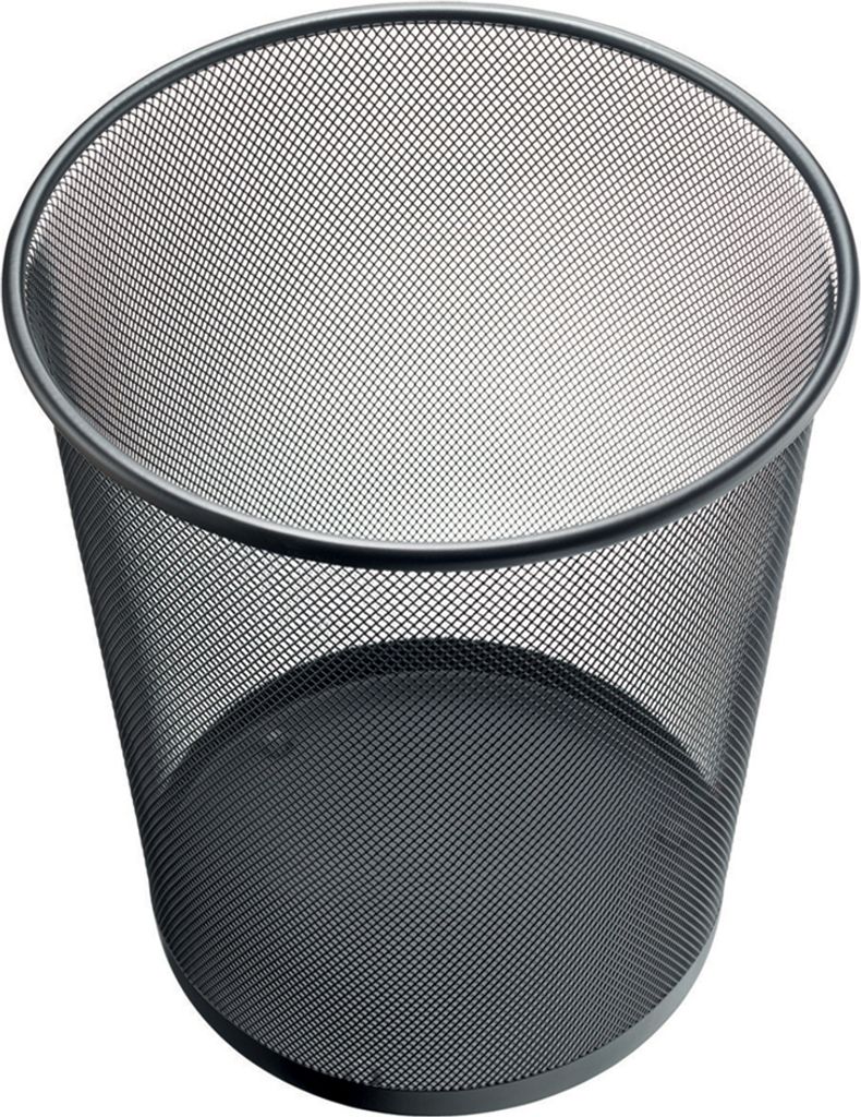 helit Papierkorb the circle networ k, 15 Liter, schwarz Obrázok produktu 
