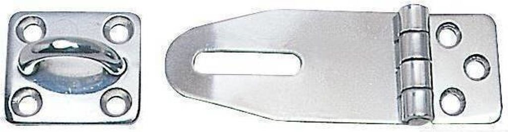 Osculati Heavy Duty Hasp and Staple SS 33x87mm Bootsbeschlag