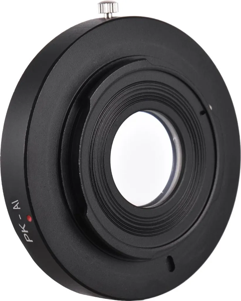 Bague Pentax K vers Nikon AI avec correction optique pour mise au point