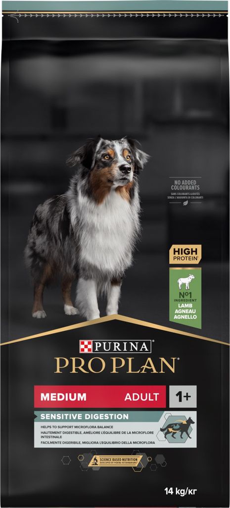 PURINA PRO PLAN Adult Medium Sensitive Lamm 14 kg