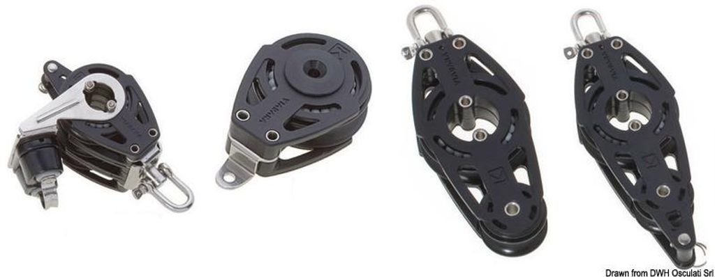 Dreifachblock mit Becket und Klemmen B - Osculati 55.058.02