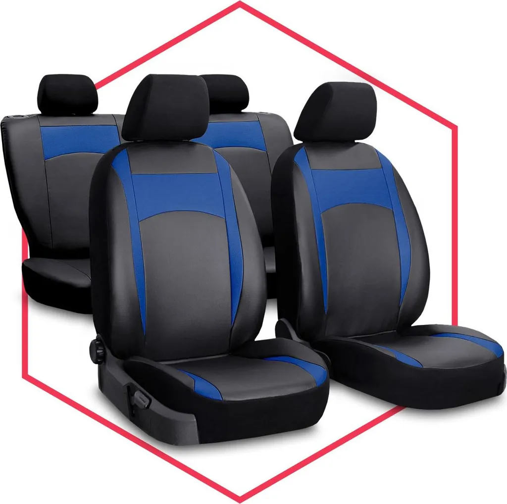 Set Coprisedili Auto Blu per VW Polo IV Interni Sportivi Nuovi - 12