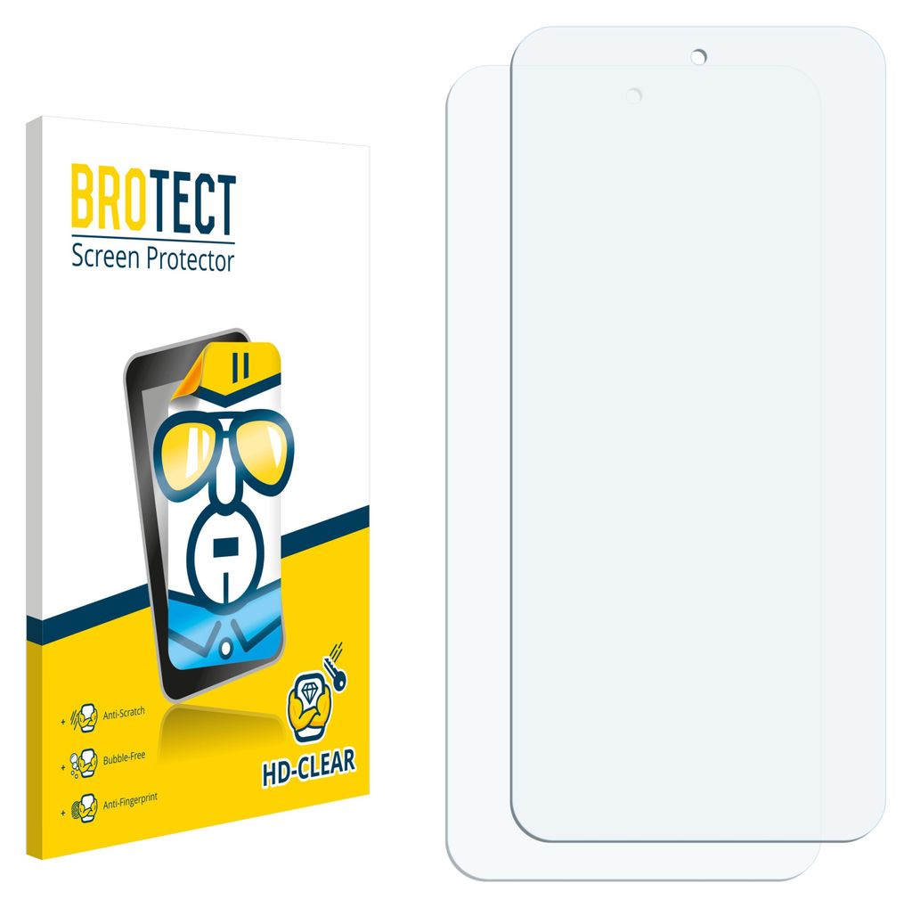 2x Für Doogee B10 Pro Schutzfolie BROTECT Displayschutz Display Schutz Folie Klar Transparent