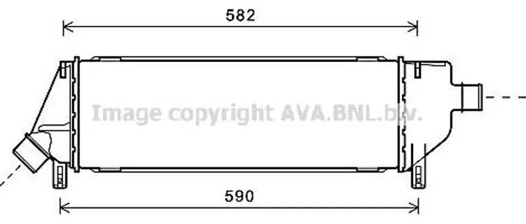 Intercooler Nissan Micra AVA DNA4360 Réparation Turbo OE 14461AY600