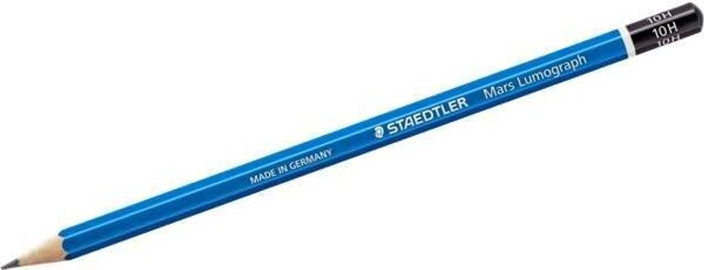 STAEDTLER Bleistift Mars Lumograph , 10H, blau, 1 Stück