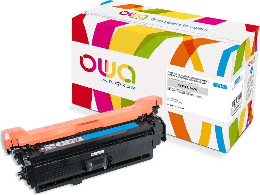 Offerta Toner HP CE401A Ciano Armor OWA | Spedizione Rapida e Risparmio - 1