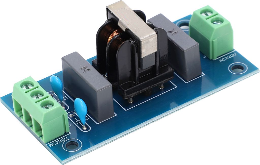 EMI Filter Modul Board PCB Wave Sound Enhancement Rotary Crimping Terminal AC 220V