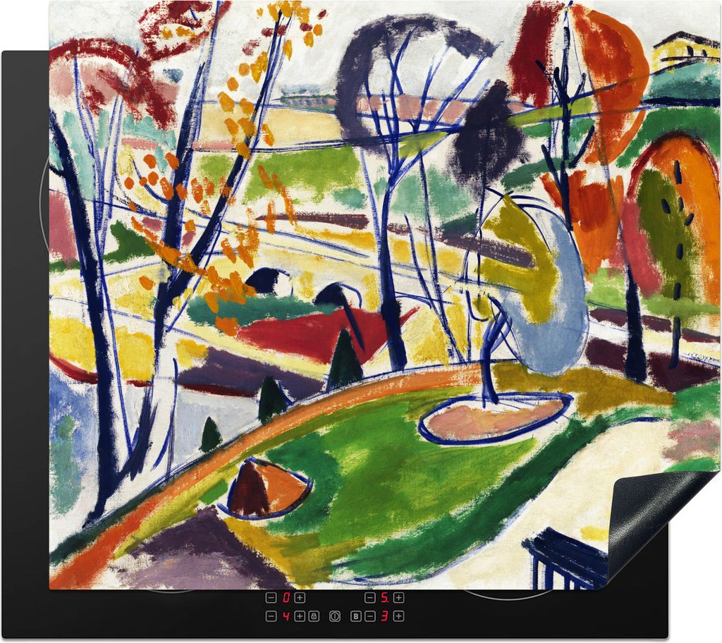 KitchenYeah Herdabdeckplatte Dekor Plat - Henry Lyman Saÿen , 59x51cm, Küche Deko, Glaskeramikfeld Herdabdeckung, Abdeckplatte fùr Kochfeld