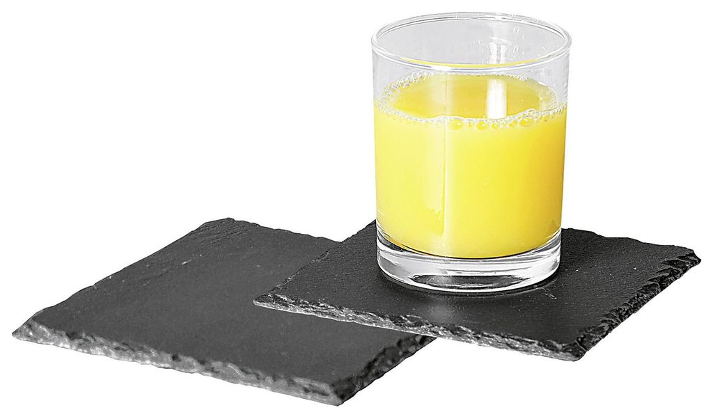 KESPER 38110 Untersetzer aus Schiefer 13 x 13 cm, 2er Pack Produktbild 