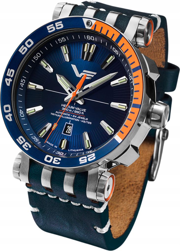 Herrenset VOSTOK EUROPE NH35A-575A715, marineblau, Produktbild 
