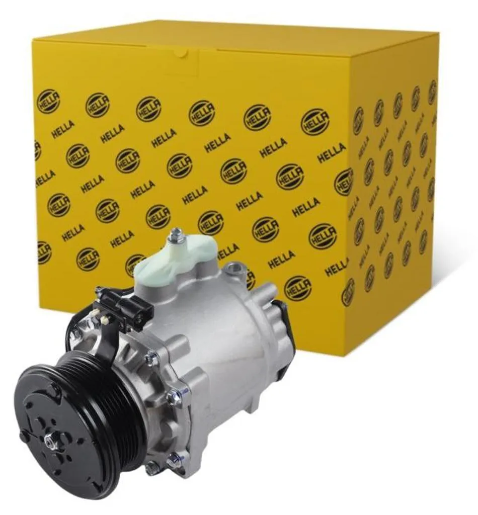 Compresseur clim pour FORD TOURNEO : pièce de rechange HELLA 12V Ø95