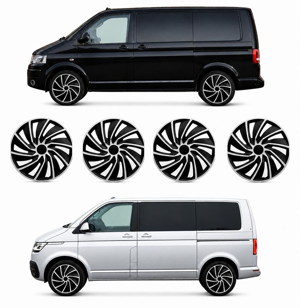 Radkappen 17 Zoll kompatibel mit VW T5 VW T6 VW T6.1 Produktbild 