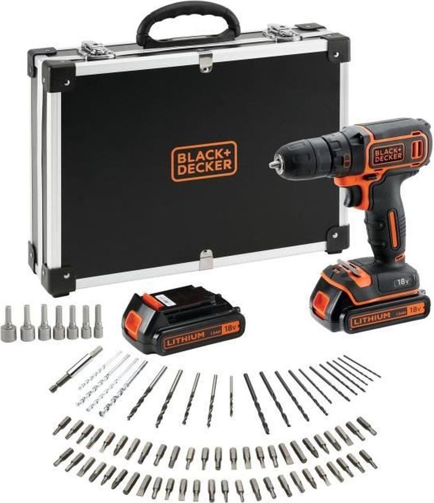BLACK & DECKER BDCDC18BAFC - Bohrtreiber - Li Ion 2x18 V Produktbild 
