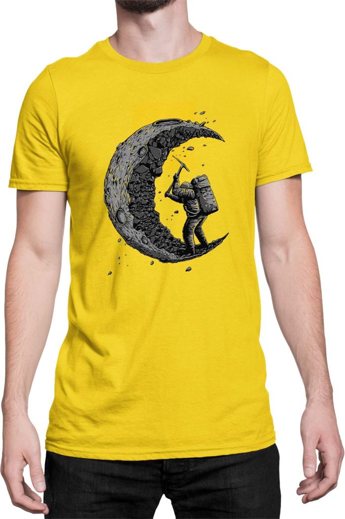 Herren T-Shirt Nasa Space Theme Nasa 002, Man L / Gelb