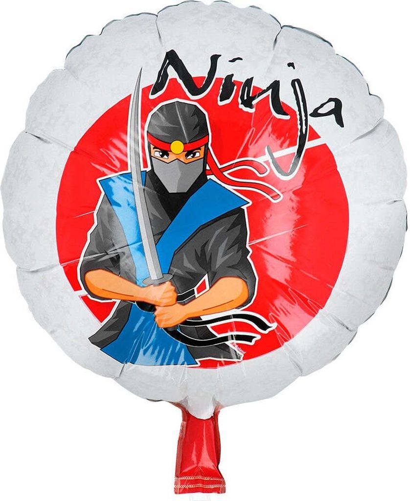 Ninja Power Folienballon Rund 45cm