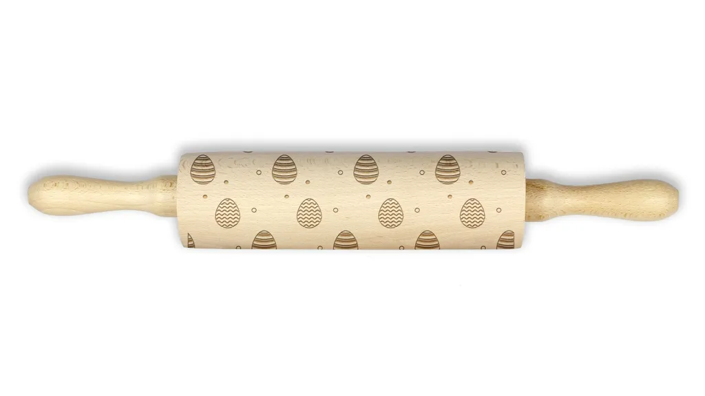 Mattarello Professionale Inciso Art-Dog - Easter Eggs 2 per Dolci - 2