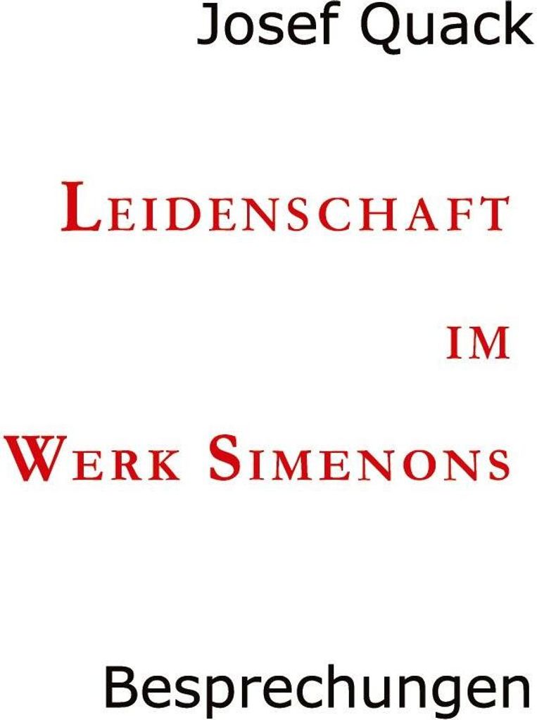 Leidenschaft im Werk Simenons