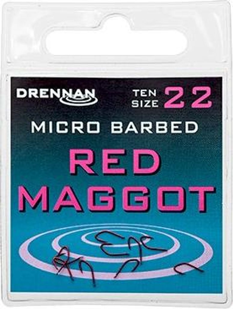 Drennan Red Maggot Micro-Widerhaken Nr. 20 HSRMGM020 |HSRMGM020