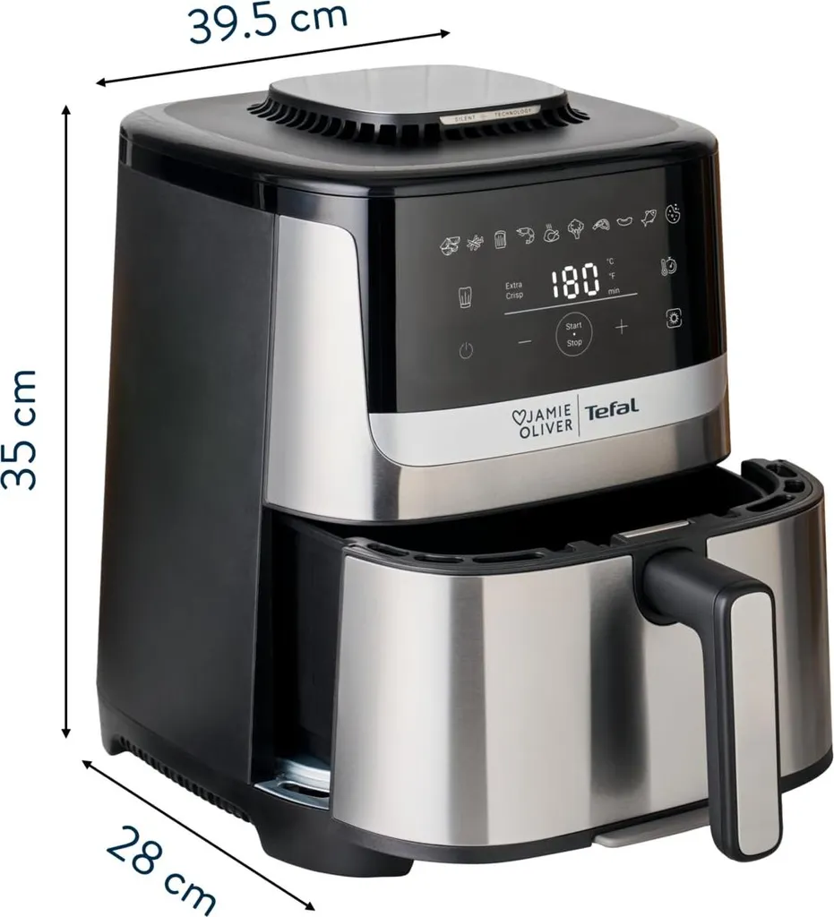 Friteuse air chaud Tefal 10 programmes Jamie Oliver Silence Deluxe - 8