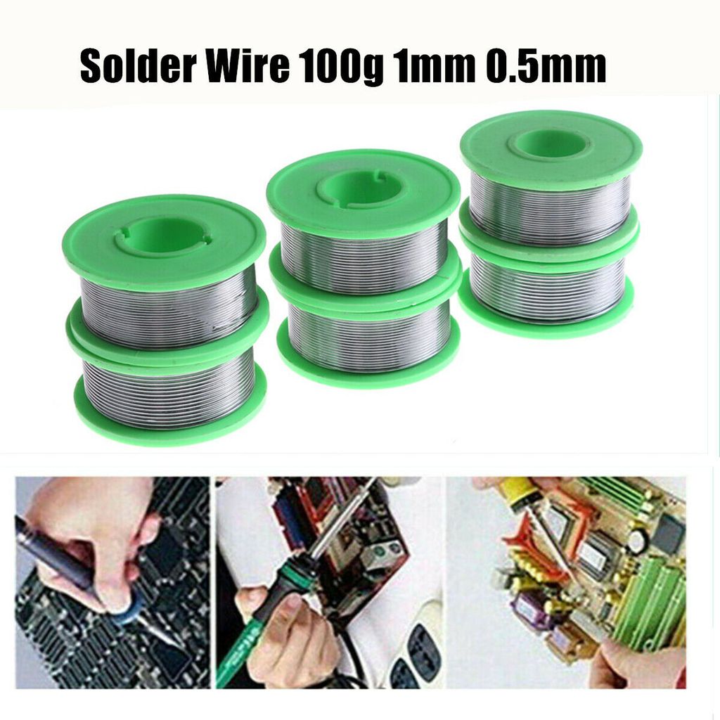 Lötzinn Lötdraht Zinn Draht Solder Wire 100g 1mm 0,5mm Flussmittel Sn99,3 Cu0,7 