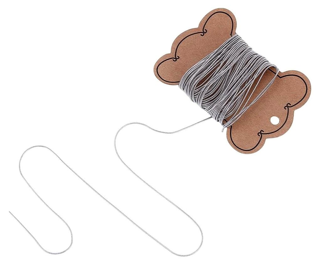 10 m Edelstahl Ketten zur Schmuckherstellung, Schlangenketten, Halsketten, gelötete Ketten, Metallarmbandketten mit Karton für DIY Schmuckherstel...