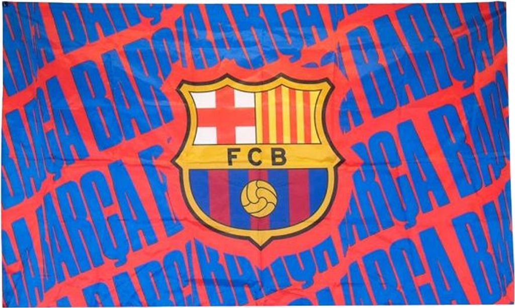 FC Barcelona - Wappen Fahne BS6258 (Einheitsgröße) (Blau)