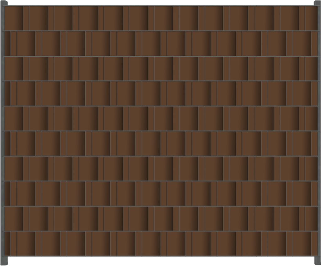 Wallario Zaunsichtschutz mit Motiv Braun für Ein- und Doppelstabmatten Zäune in der Größe 250 x 200 cm