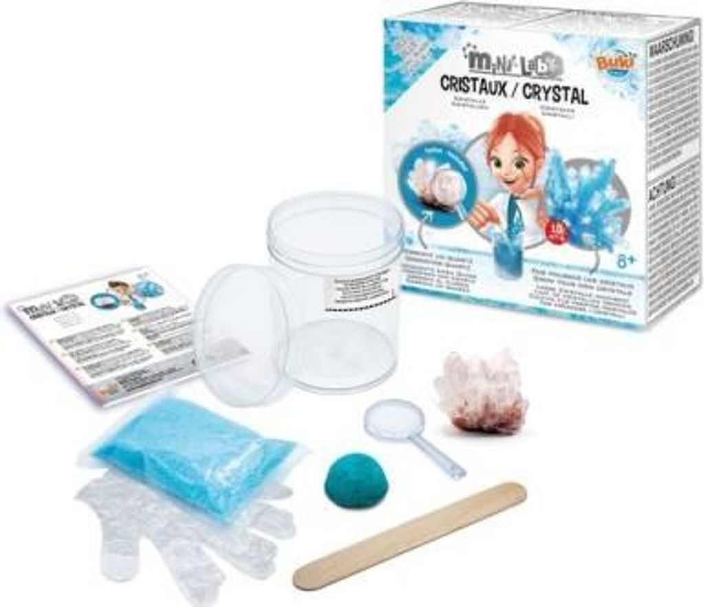 Buki Kristallzucht Experiment Mini Lab Blau Spielzeug Set Produktbild 