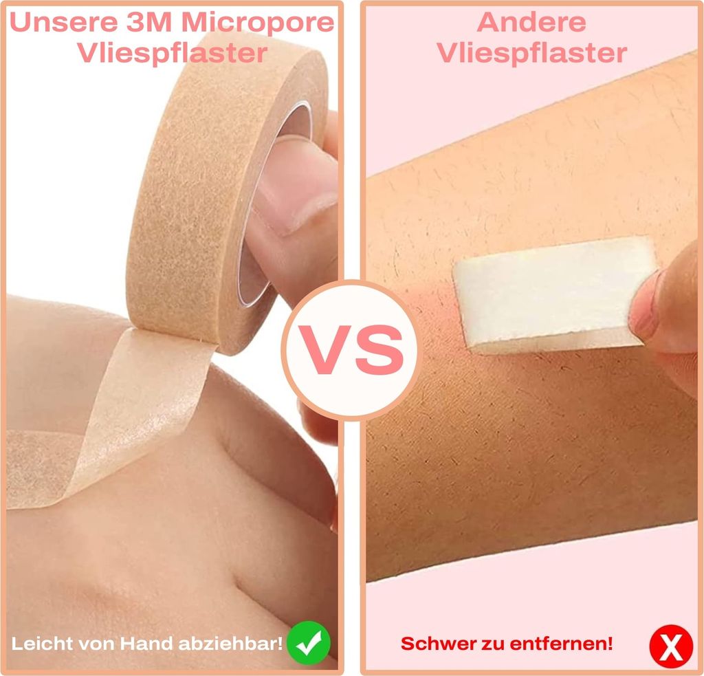 3M Micropore Vliespflaster Hypoallergen Hautfarben für Haut Produktbild 7