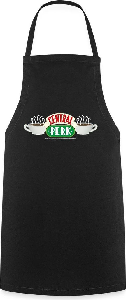 Spreadshirt Friends Central Perk Logo Kochschürze, One size, Schwarz