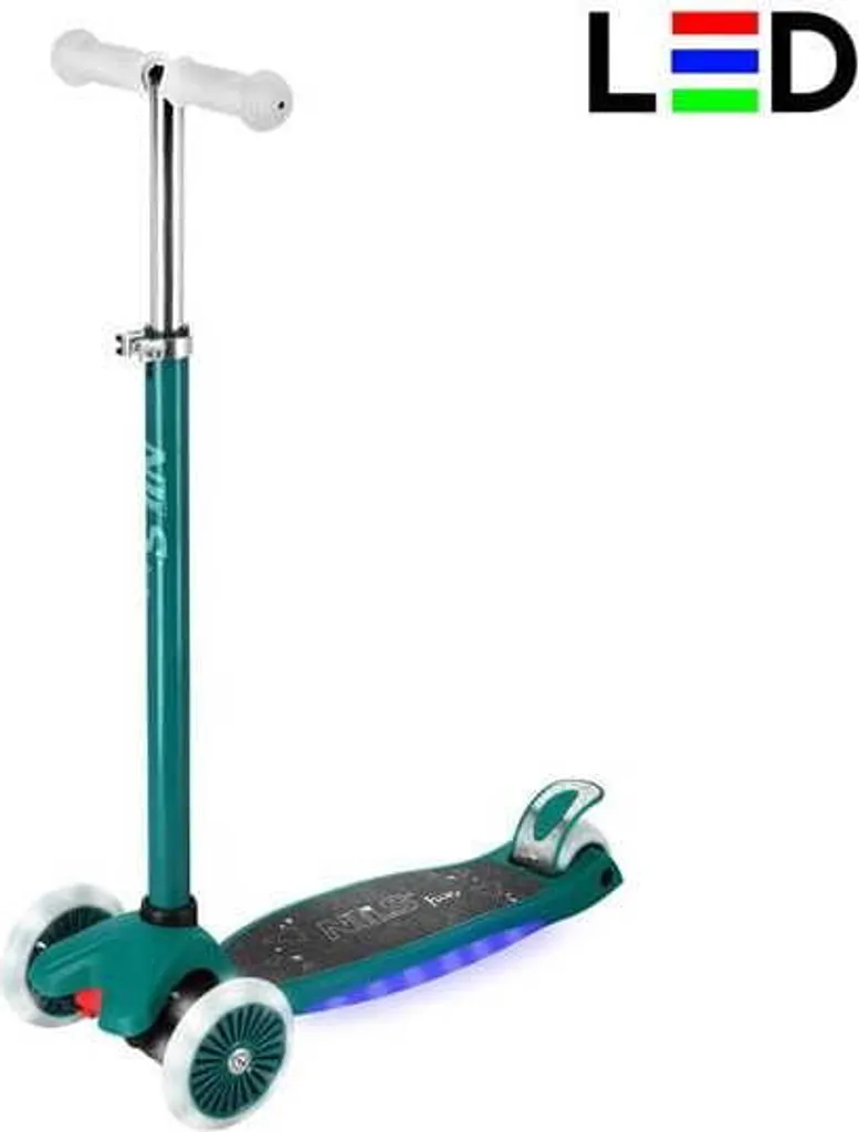 Trottinette à trois roues avec LED NILS FUN HLB1310 pour enfants