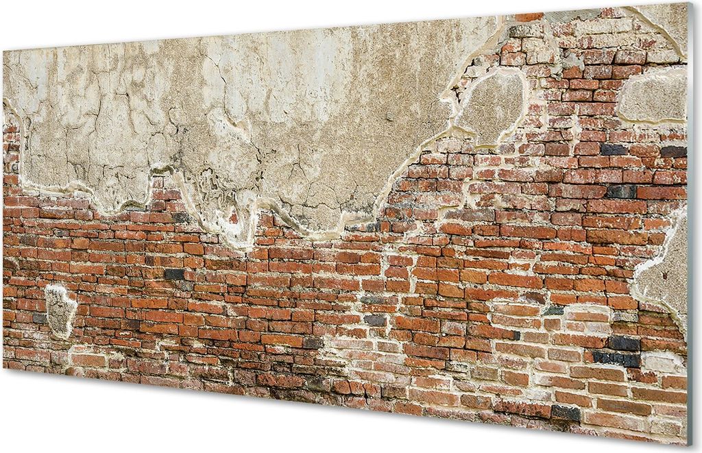 Glasbilder 120x60 Wandkunst Backsteinmauer Wand